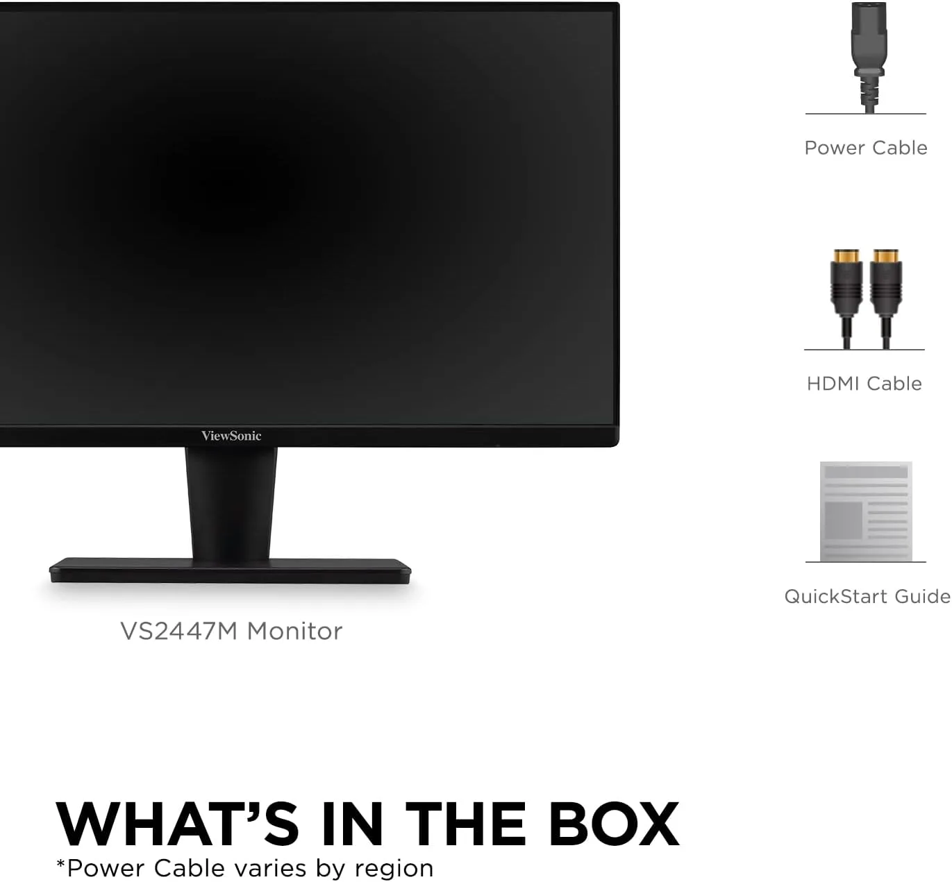ViewSonic VS2447M 24 Inch 1080p Computer Monitor, 100Hz LED Display