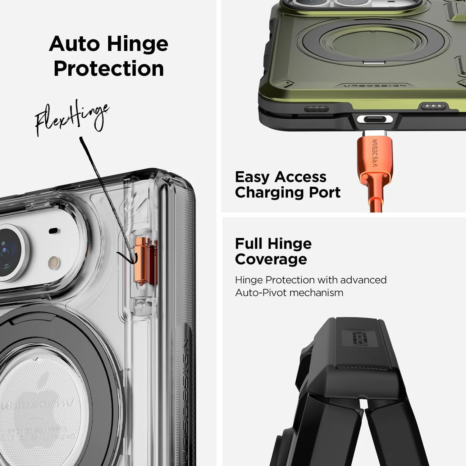 VRS DESIGN TerraGuard Active for iPhone Duo Case - Cream