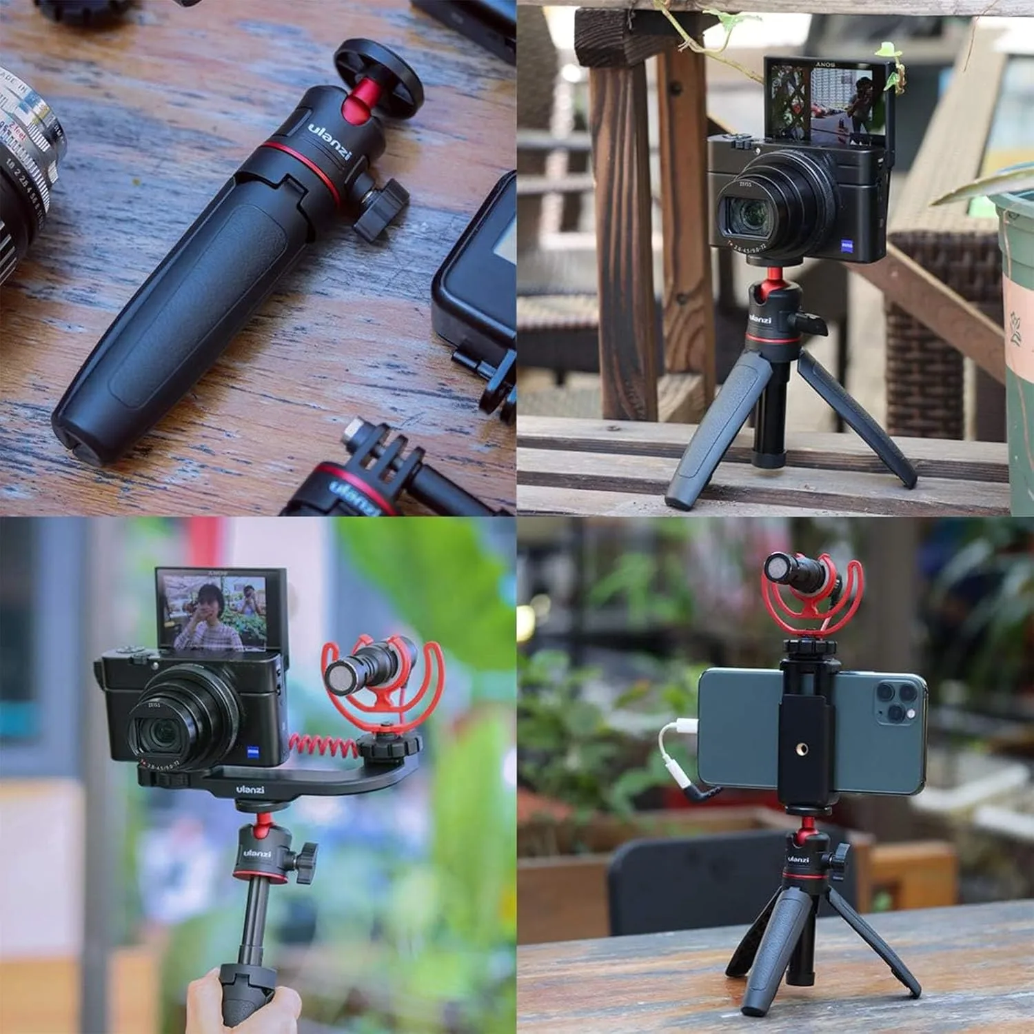 ULANZI MT-08 Mini Extension Pole Tripod for Phone Camera