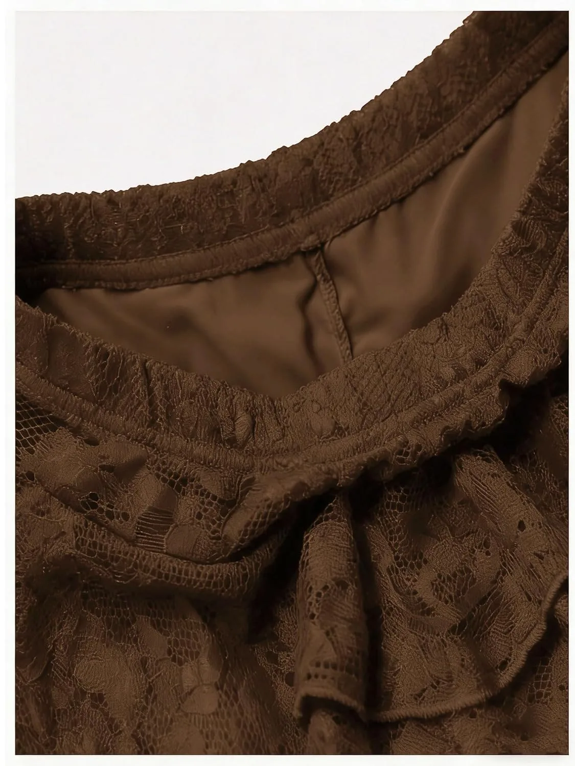 EnchantingEssence Women's Y2K Mini Skirt Ruffle Lace Mesh Asymmetrical Flowy Short Skort