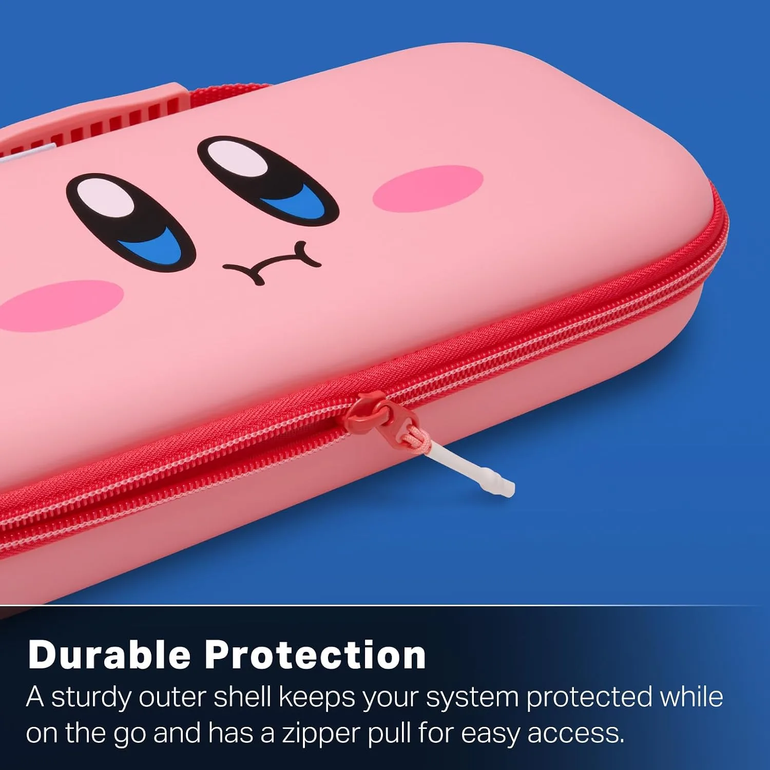 PowerA Protection Case for Nintendo Switch 2 - Kirby Mouthful, Officially Licensed, Protective Storage, Holds up to 9 Game Cards and 2 microSD Express Cards, Integrated Play Stand
