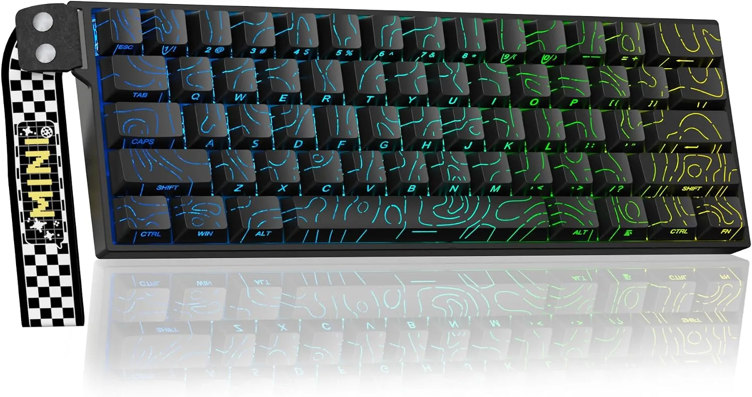Teclado Gamer Corbobo Aula MINI60 HE MAX inalámbrico 60% con switch magnético