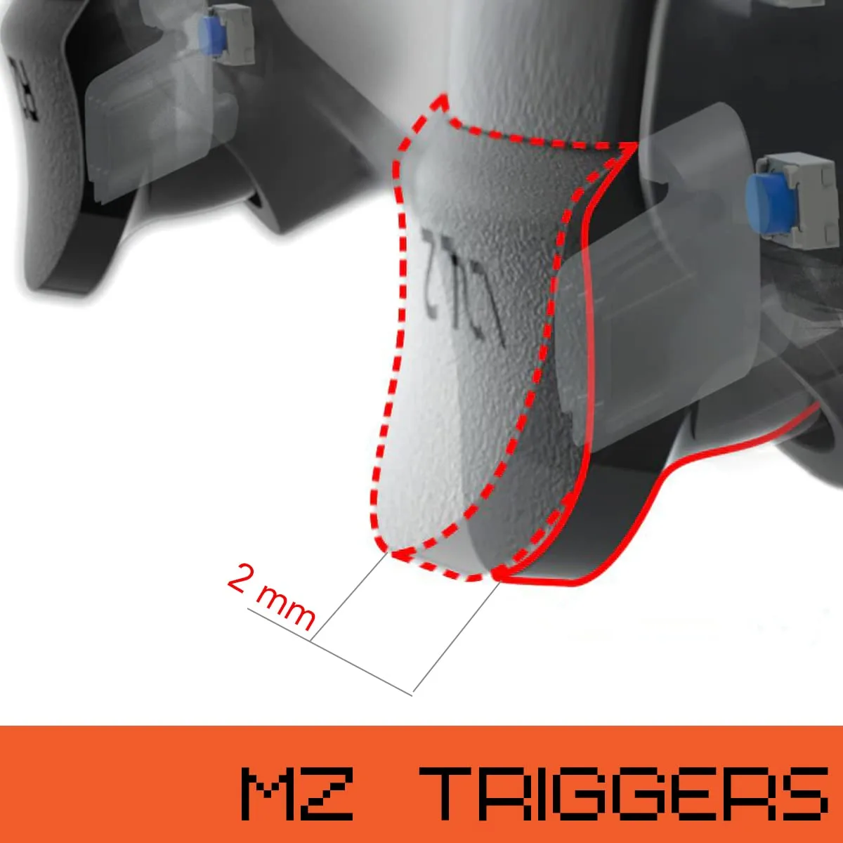 Custom Modded Controller for PS5 with Anti Recoil Mode - Remappable Paddles - Interchangeable Thumbsticks - Hair Triggers - Tactical Buttons - Wireless Joystick for PlayStation 5 with Unique Design MZ