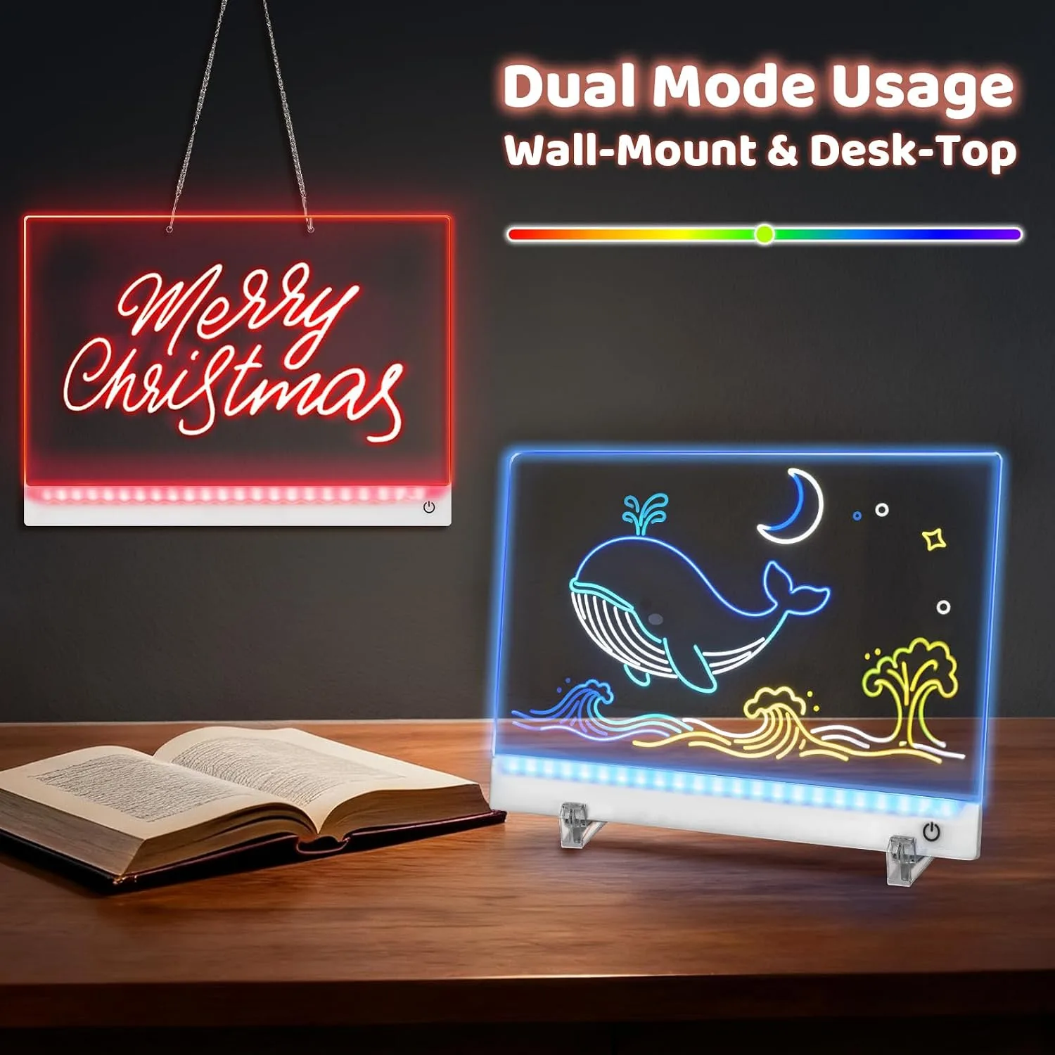 Rechargeable LED Drawing Board for Kids, 13.8 x 10in Drawing Tablet