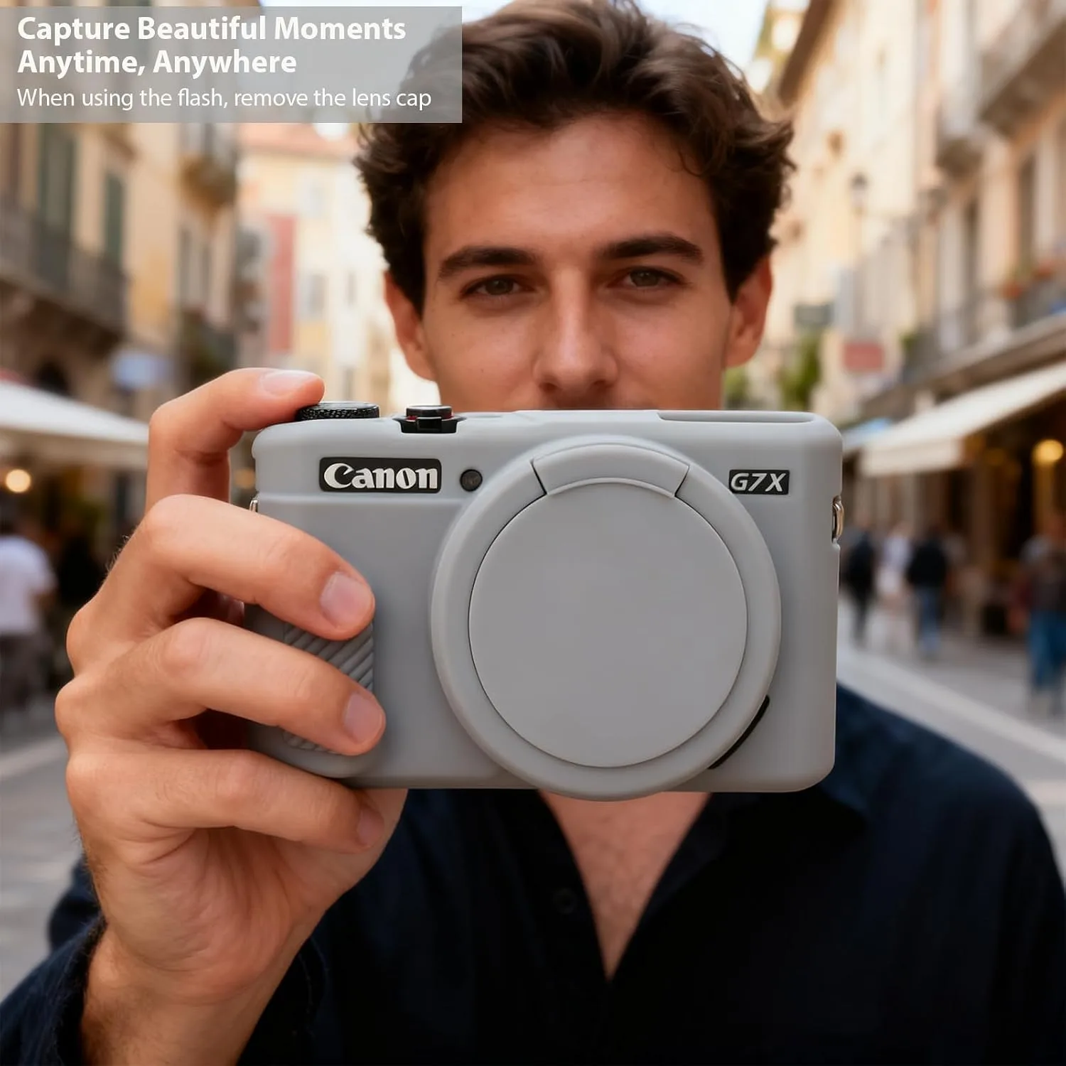 Camera Case for Canon G7X Mark II / G7X II - Grey