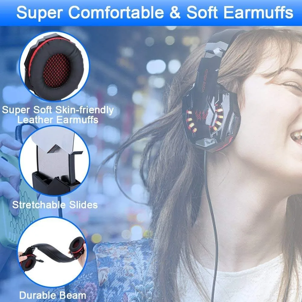 BlueFire Gaming Headset for PS5 PS4 PC, Wired Headphones with Mic