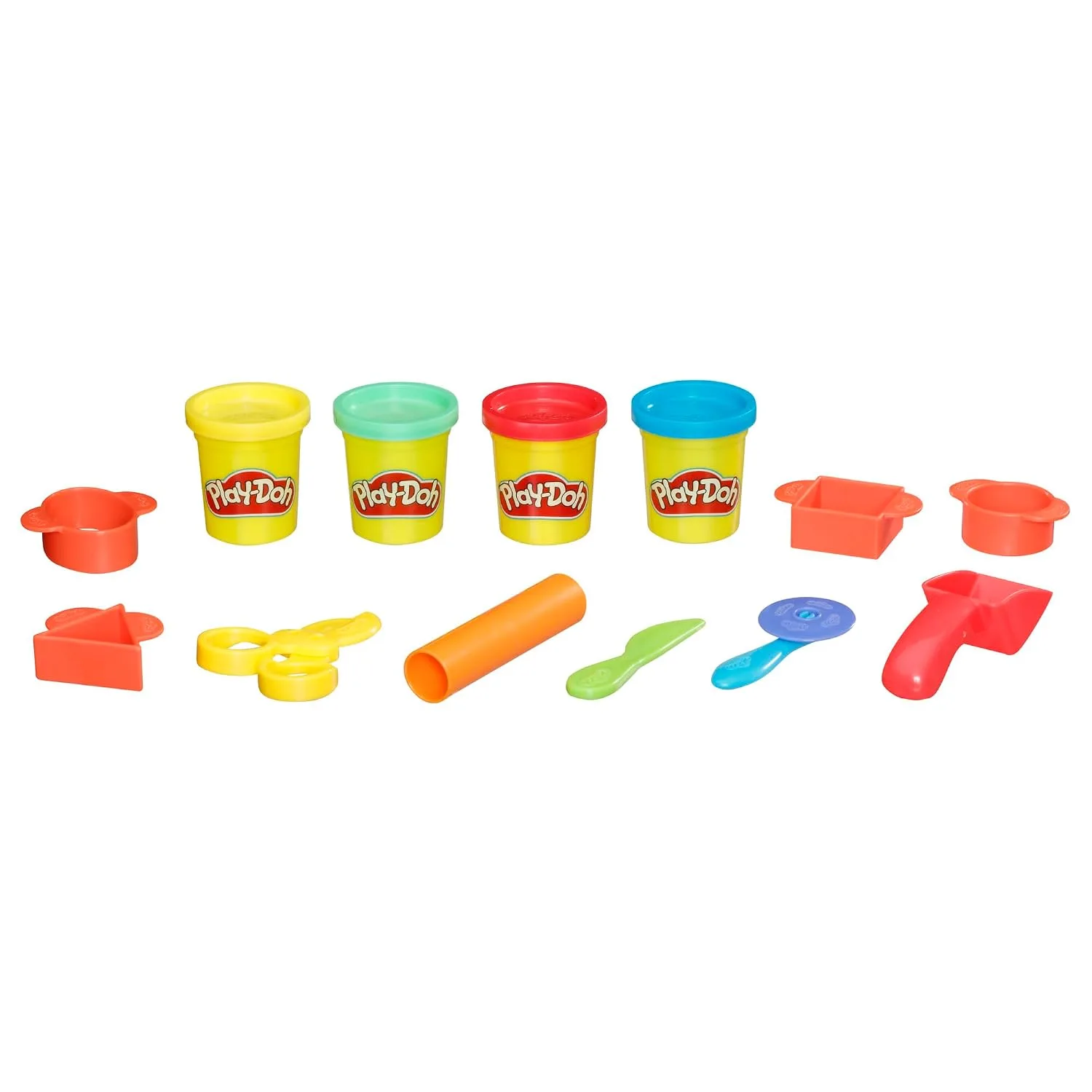 Play-Doh Starter Set 9-Piece Kit with Storage Tote & 4 Modeling Compound Cans, Ages 3+, Presentation May Vary