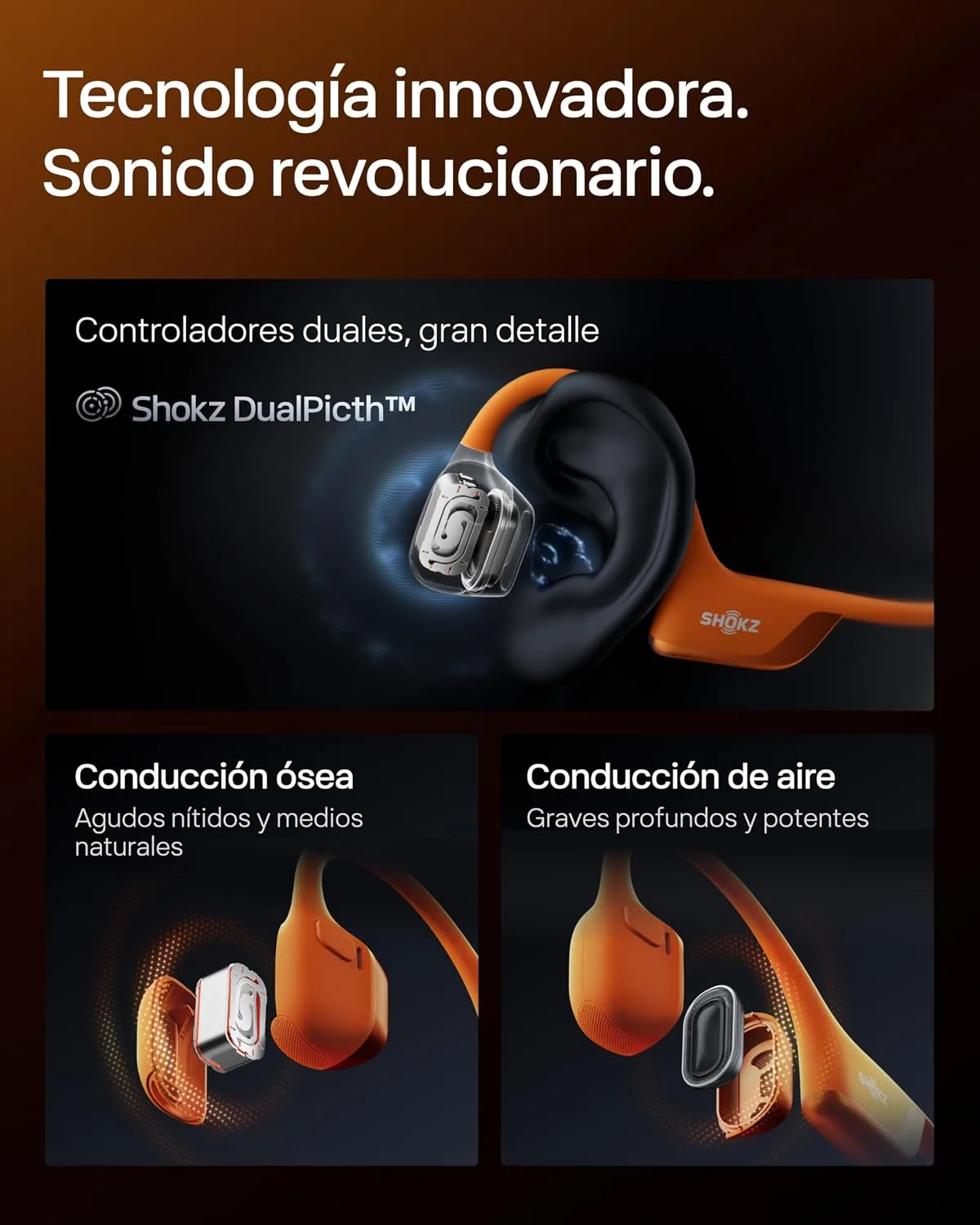 SHOKZ OpenRun Pro 2 Bone Conduction Headphone, Rose Gold