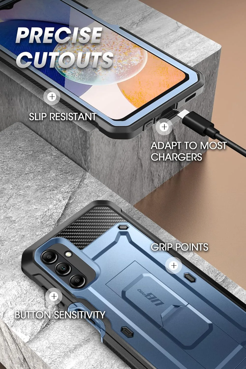SUPCASE for Samsung Galaxy A14 5G Case with Screen Protector, Tilt