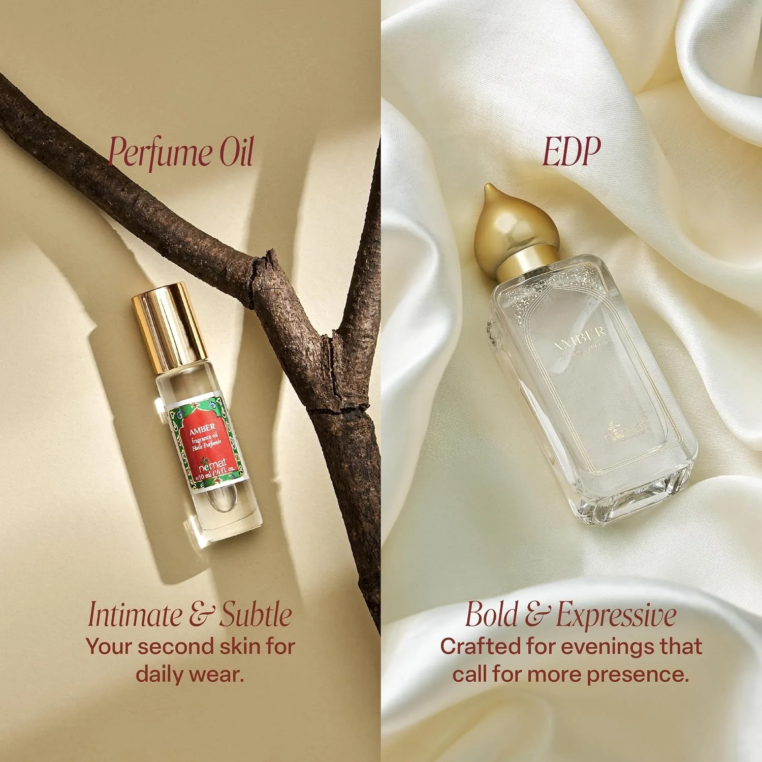 Nemat Amber Perfume Oil Roll-On, 10 ml