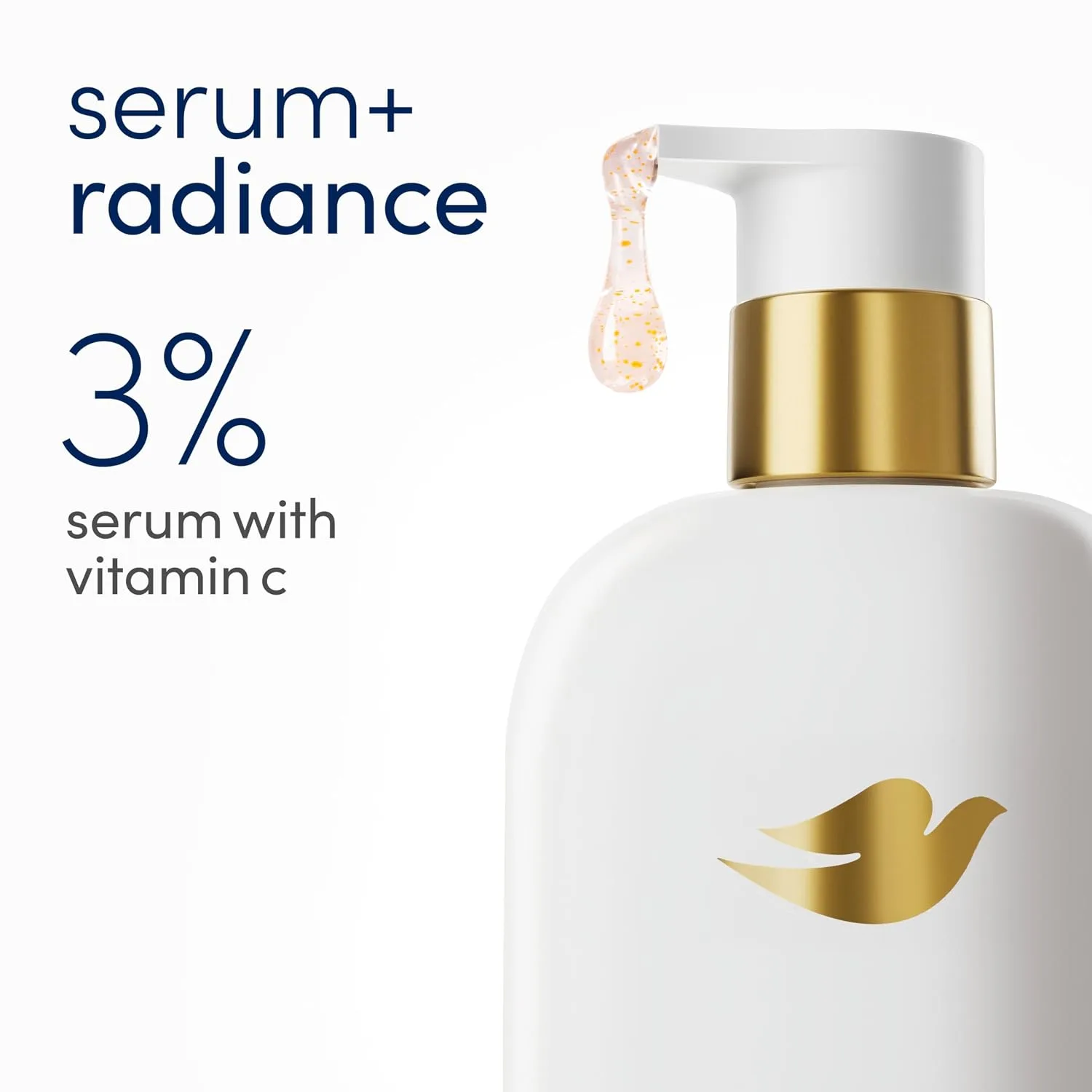 Dove Serum+ Radiance Body Wash, 3% Serum with Vitamin C, 18.5 oz