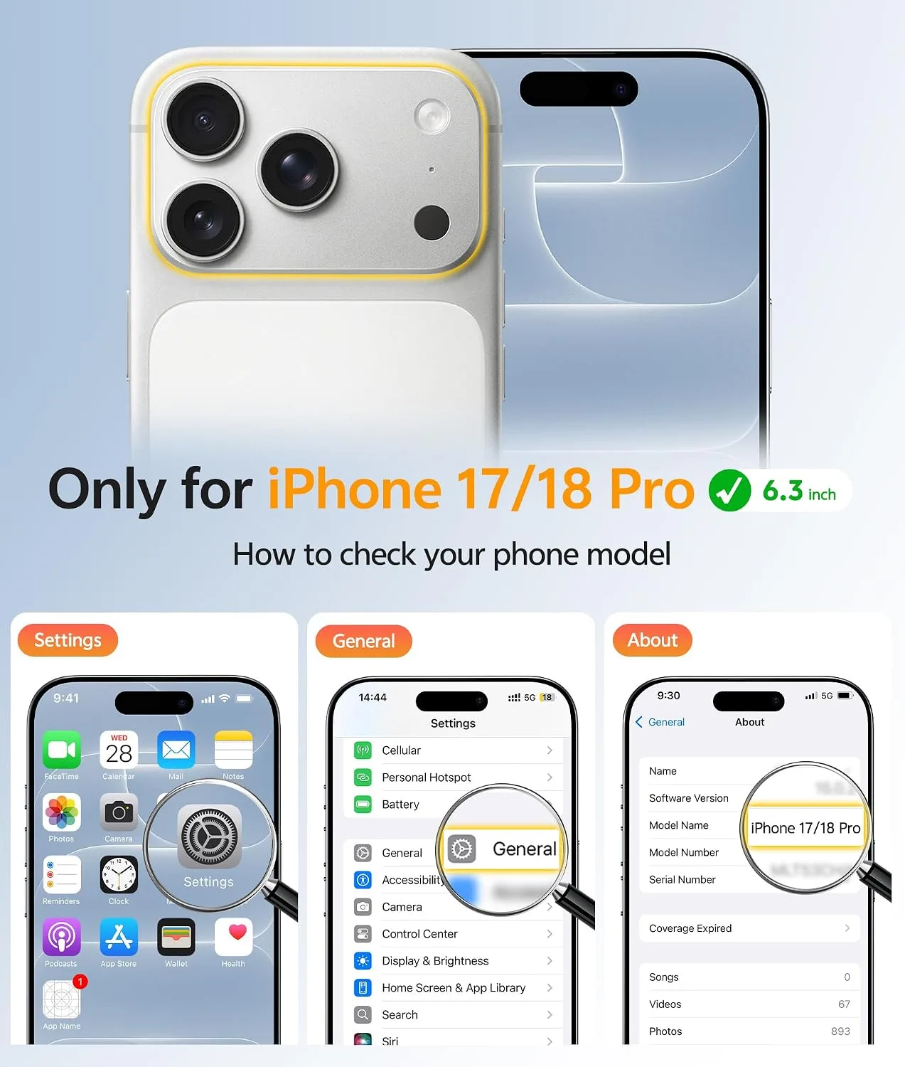 FNTCASE for iPhone 18 Pro Case/iPhone 17 Pro Case, Fit for Magsafe