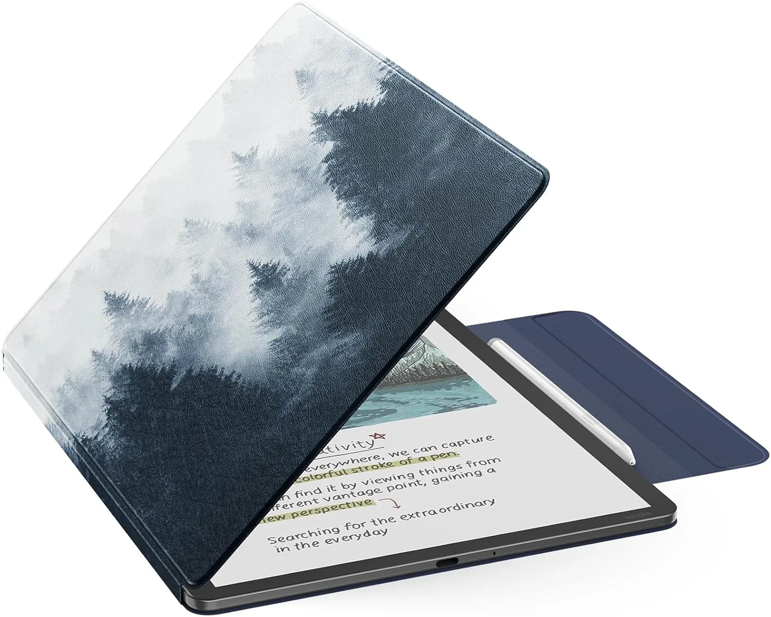 MoKo Magnetic Case for 11" Kindle Scribe 3rd & Colorsoft 1st,for Gri