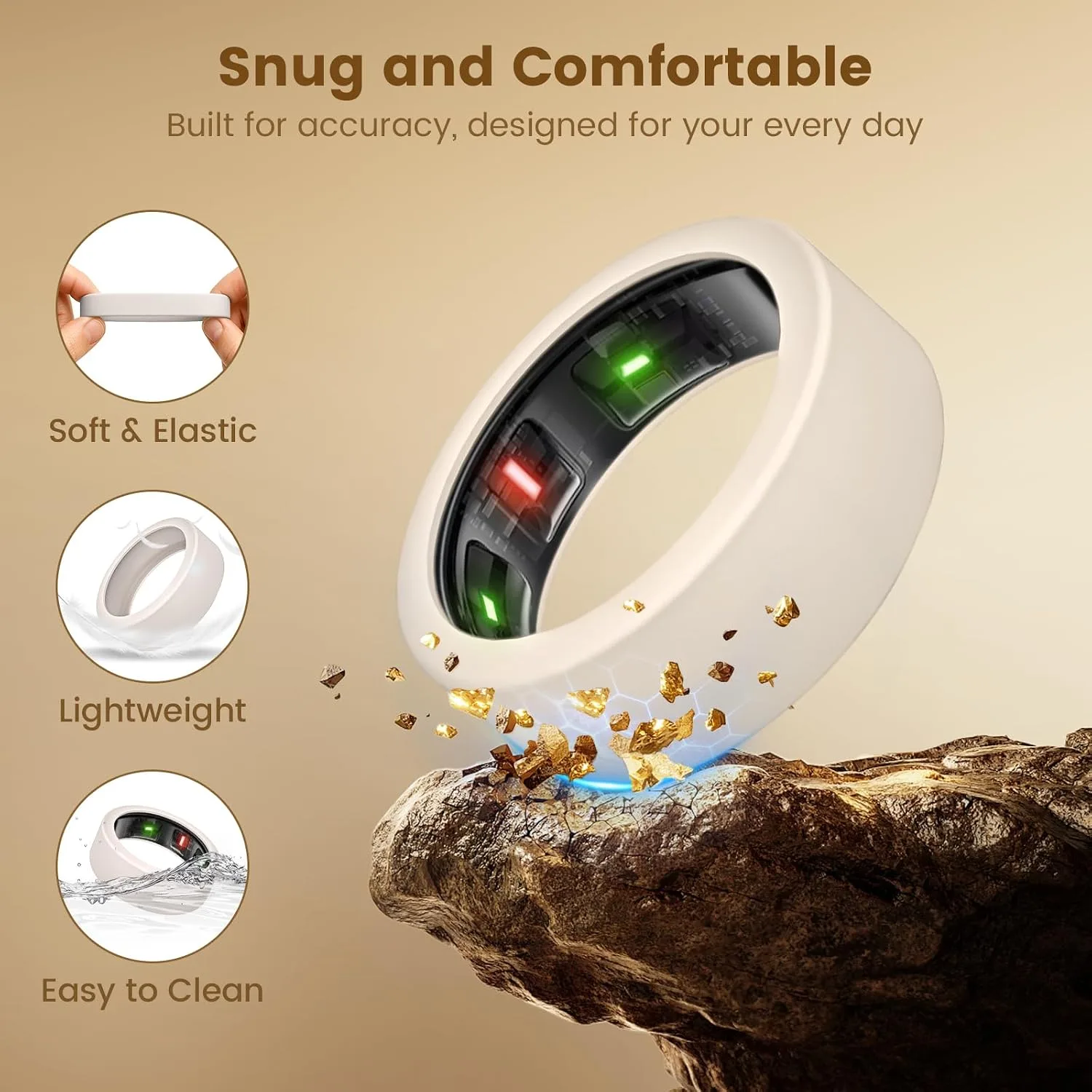 15 Pack Ring Covers Compatible with Oura Ring Gen 4/4 Ceramic/Gen 3