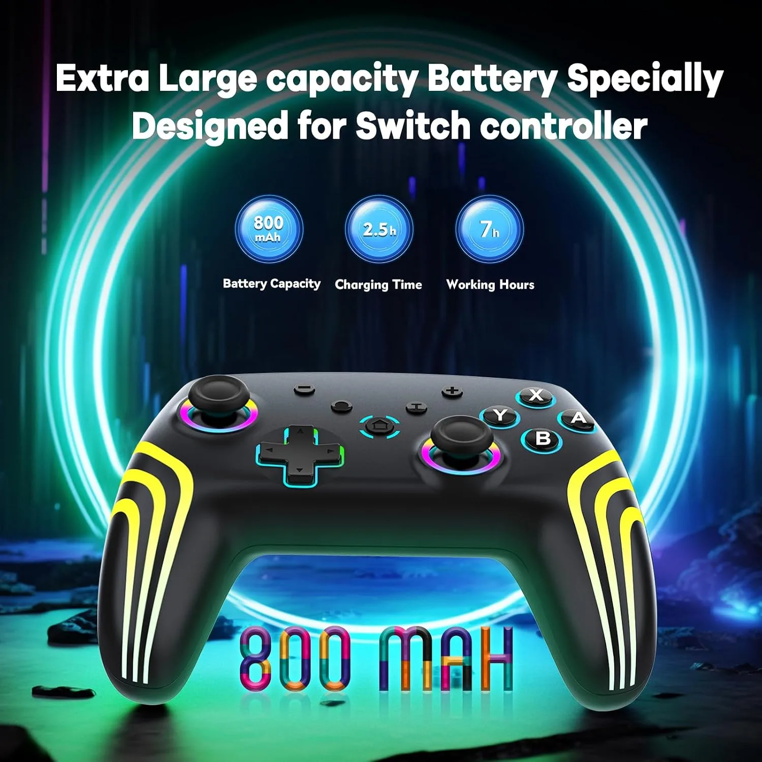 MYSTILUCK Wireless Pro Controller for Switch/Switch 2/Lite/OLED/PC
