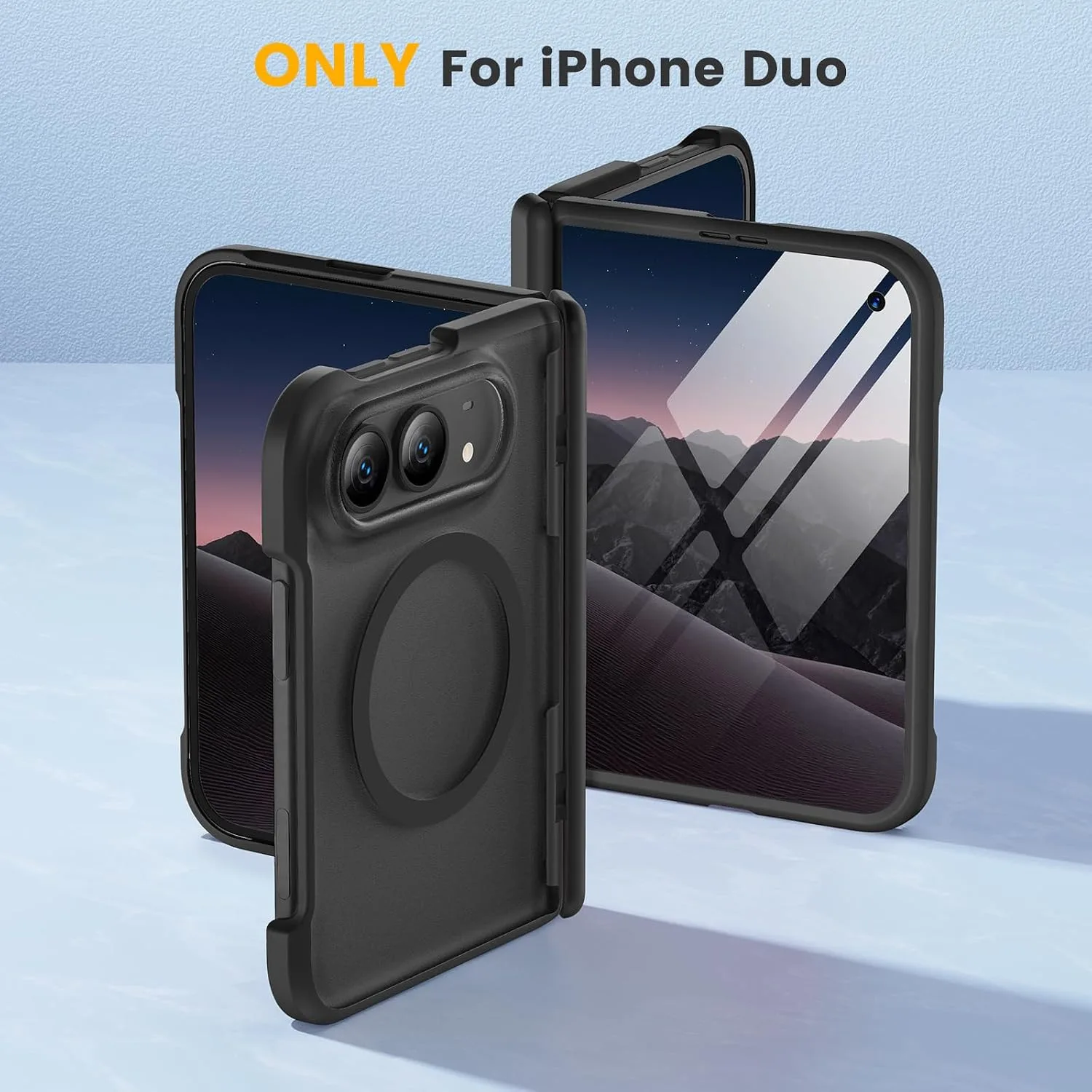 Magnetic for iPhone Duo Case with Hinge Protection, Fit for MagSafe