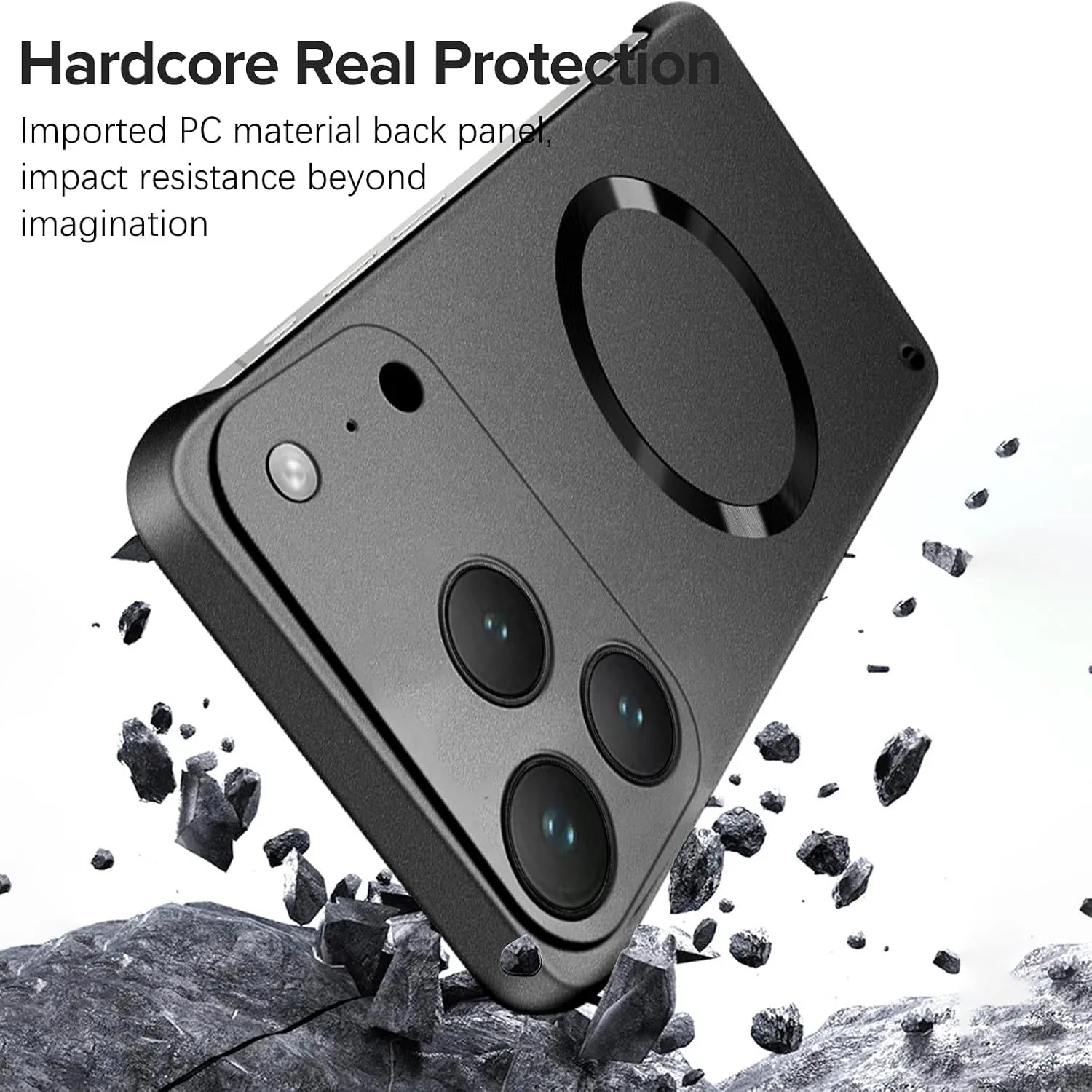 Case for iPhone 18 Pro Max, Magnetic Case Compatible with Mag-Safe Black