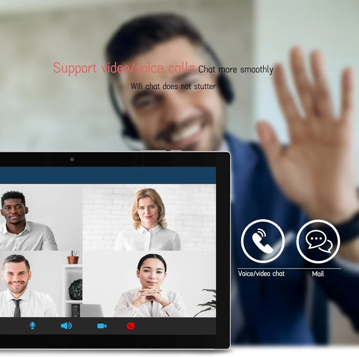 Android 15 Tablet 10 Inch Tablet, DDR4 8GB RAM 32GB Storage Tablets, Support 1TB Expand 2MP+8MP Dual Camera 10 IN Tab, WiFi6 Bluetooth 6000mAh Battery, 1280*800 10.1'' IPS HD Touch Screen Tableta.