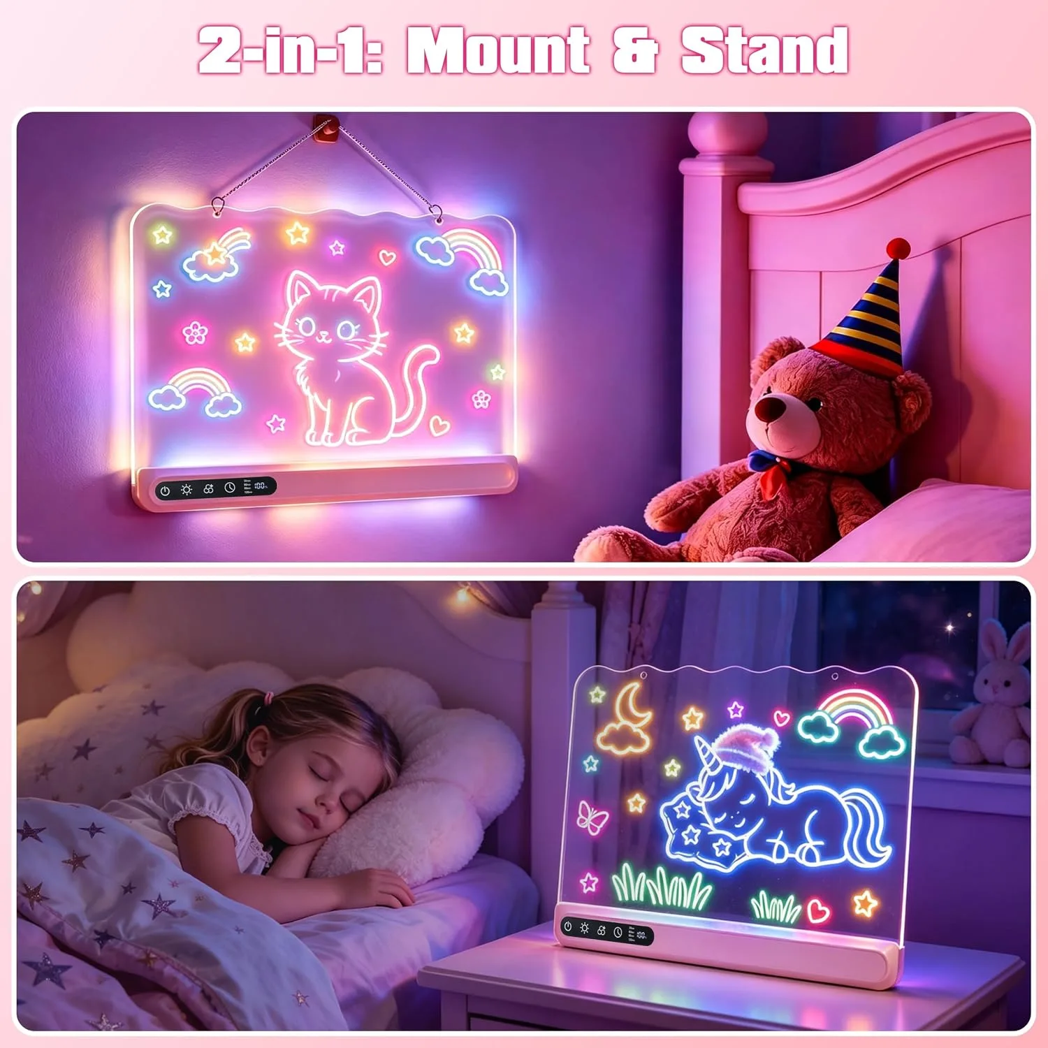 16" Led Light Up Drawing Board for Kids, Art Toy Gifts for Age 3-12