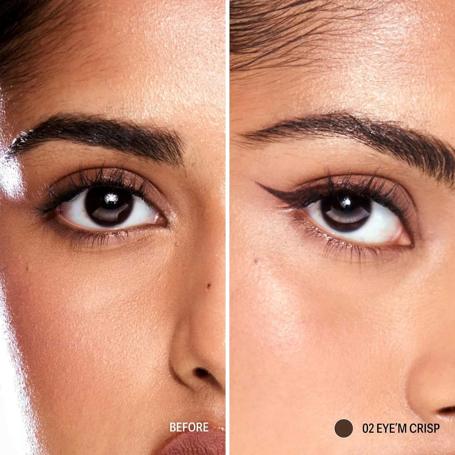 Sacheu Liquid Eyeliner STAY-N, Longwear, Smudge-Proof, Eye’m Crisp, Brown