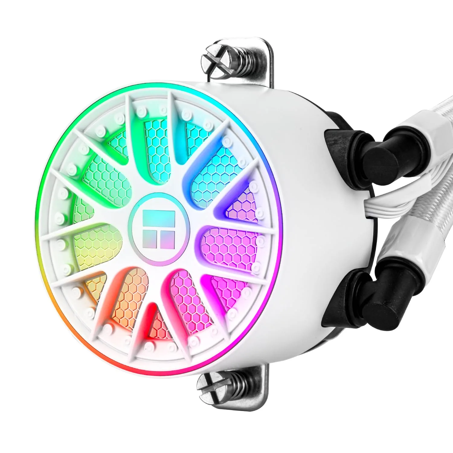 Thermalrlght Aqua Elite 360 V6 ARGB White AIO CPU Cooler, ARGB PWM Cooler Fans with 2000RPM, for Intel Lga1150/1151/1155/1156/1200/1700/1851, AMD: AM4/AM5, Case 360mm AIO Radiator