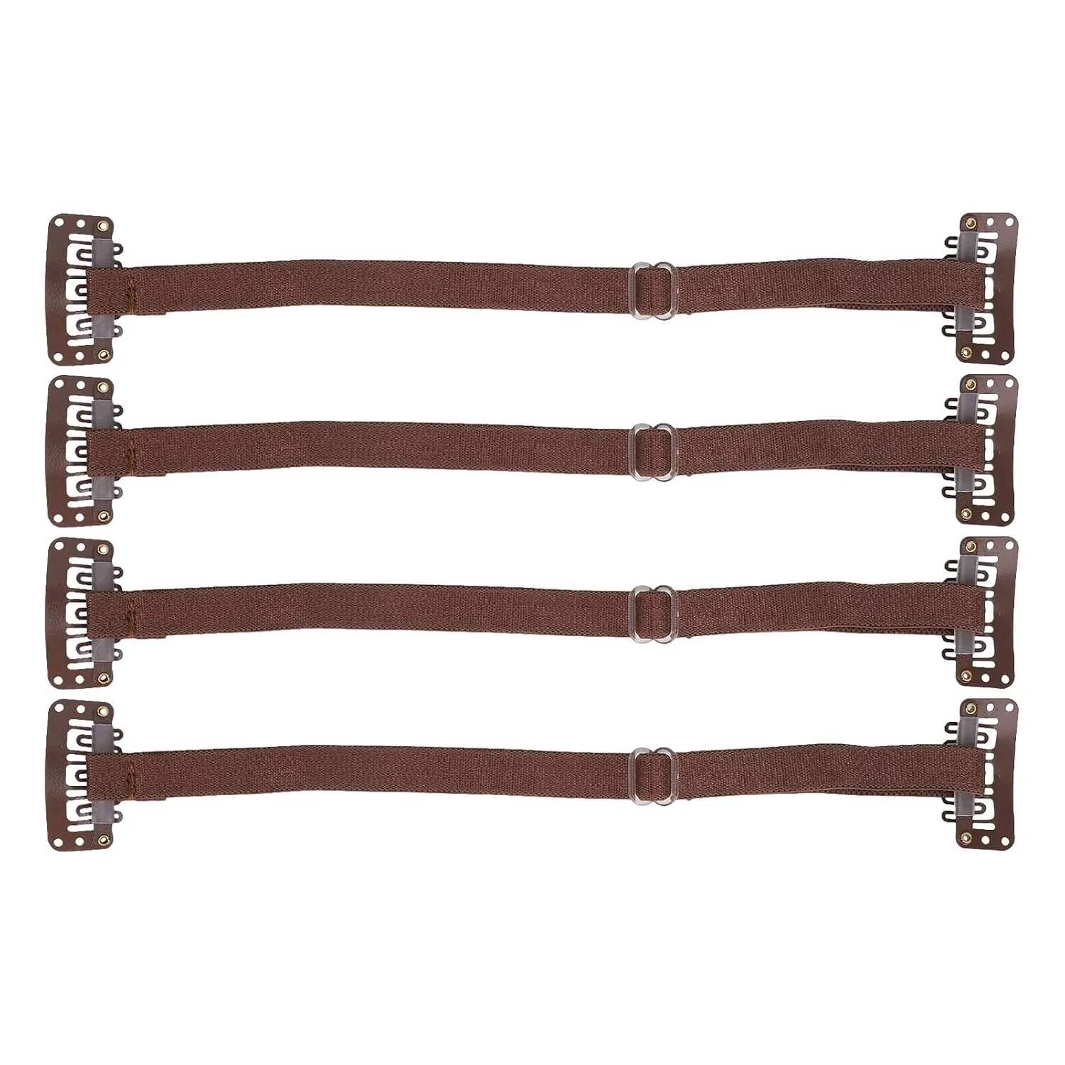 4Pcs Facelift Bands with Clips, Adjustable Elastic Instant Face Band, Invisible Hairpin Face Stretching Lifting Strap, Face Slimming Band, Wrinkles Remove Belt for Face