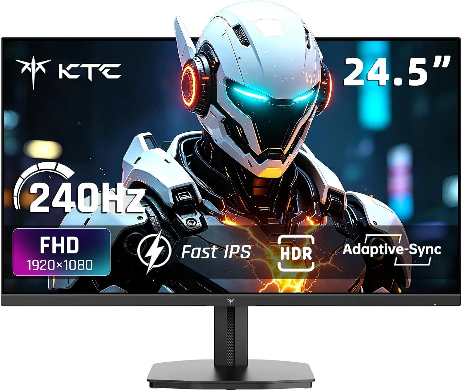 KTC 24.5 Inch 240Hz Gaming Monitor, FHD Fast IPS Computer Monitor H25T7-A