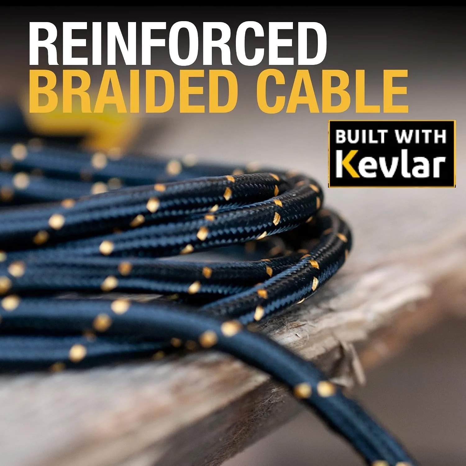 DEWALT Heavy Duty USB C Cable, Jobsite 60 Watt USB C Cable, 6 ft