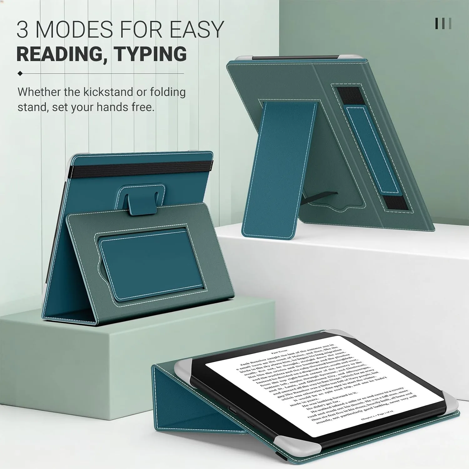 MoKo Universal Case for 6.8,7 Inch Paperwhite eReaders&Tablets, Turquoise
