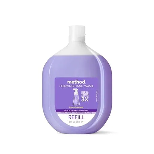 Method Foaming Hand Soap, Refill, French Lavender, 28 Ounce, 1 pack