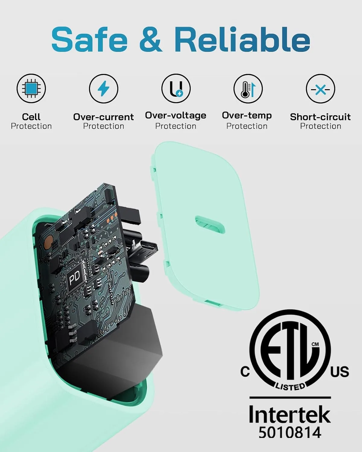 CXX 20W Fast Charger for iPhone 14/13/12 [3-Pack, MFi Certified]