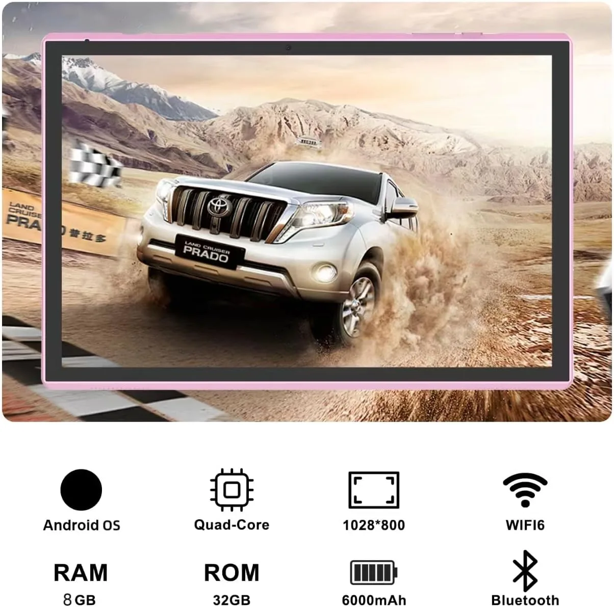 Android Tablet 10 Inch Tablet With Case Screen Stylus Android 15 Tablets 8GB RAM 32GB ROM Support 1TB Expansion 6000mah Battery 10.1" IPS HD Touchscreen 2MP+8MP Dual Camera WIFI-6 Bluetooth5.0 Tablets