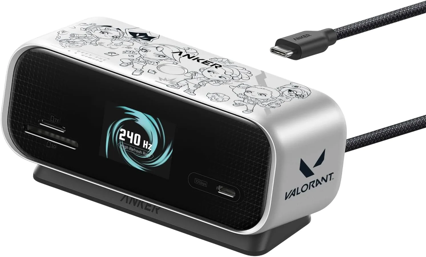 Anker USB C Hub, VALORANT Limited Edition, Smart Display Hub, No Charger