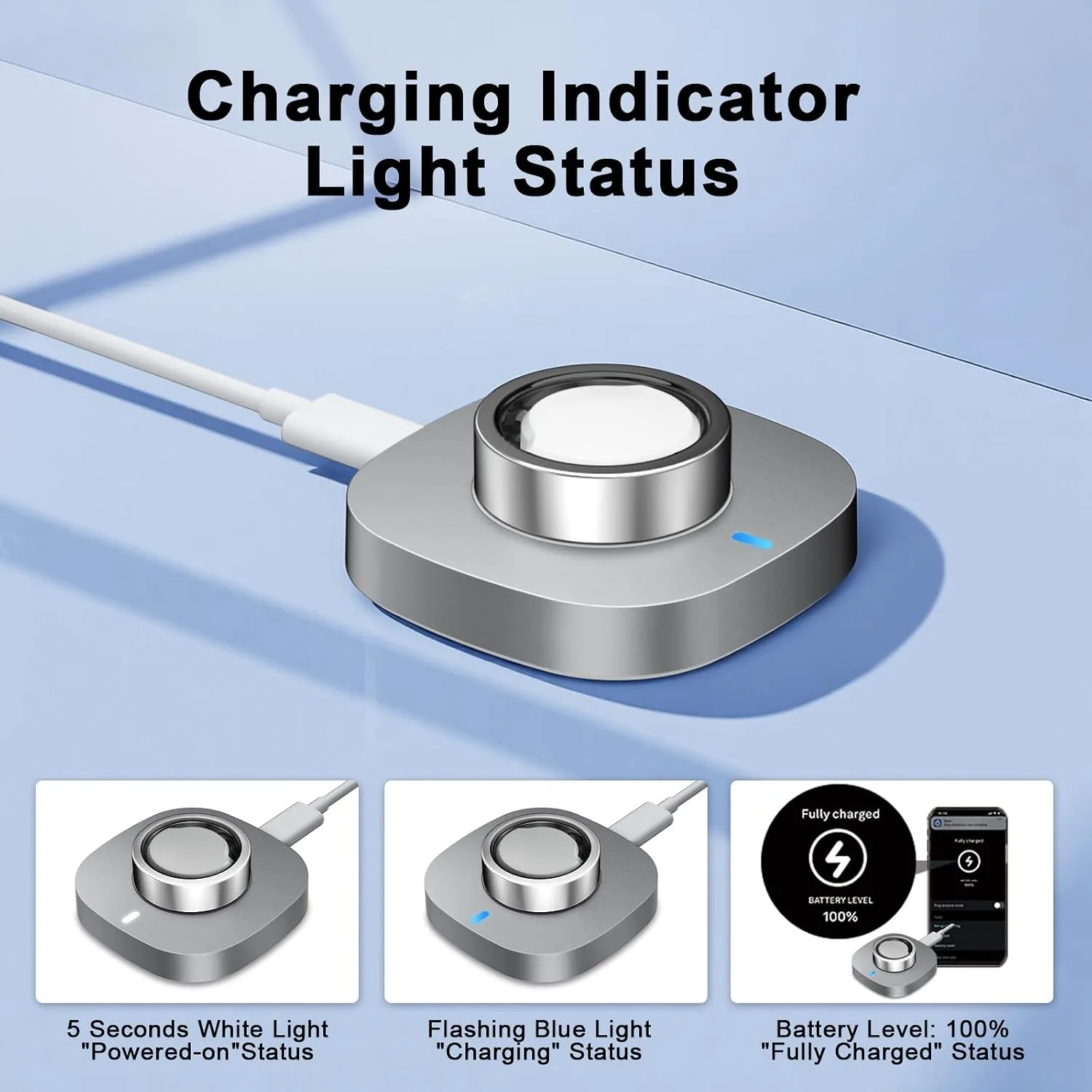 Charger Compatible with Aura-Ring Gen 3-Size 13