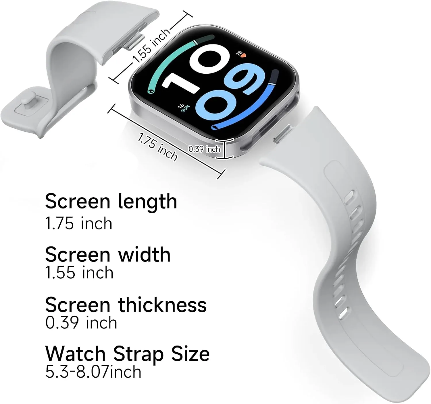 Xiaomi REDMI Watch 6 Active Smart Watch Silver