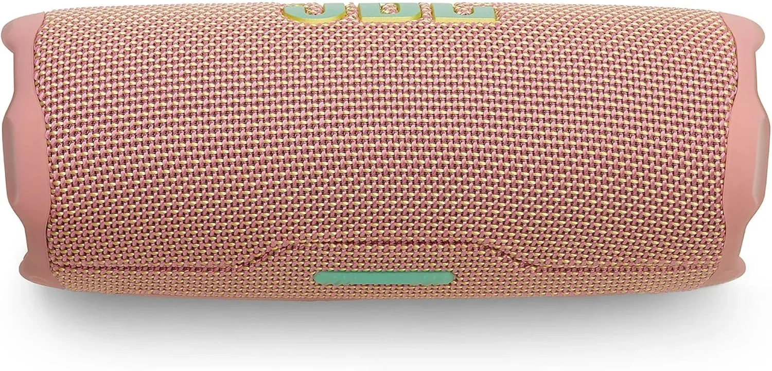 JBL Flip 7 Portable Bluetooth Speaker, IP68 Waterproof, Dustproof, Drop-Proof, PushLock System, AI Sound Boost, 16H Battery, Megen Hardshel Protection Case (Pink)