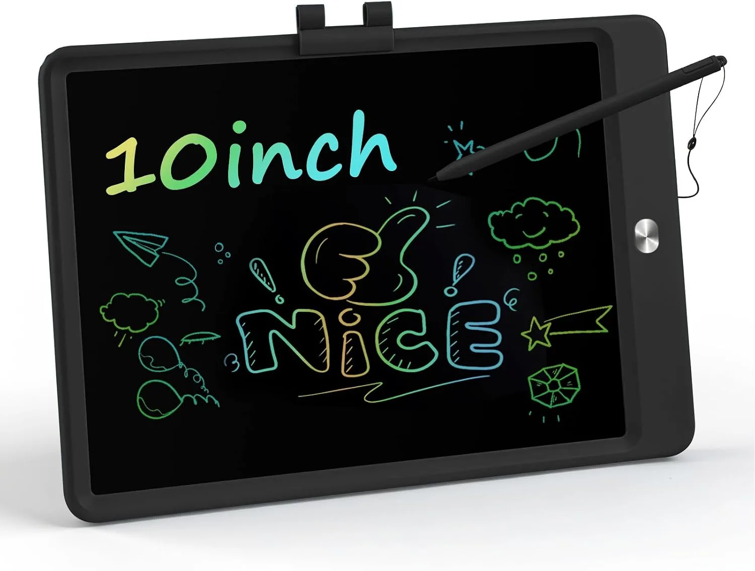 Tableta de Dibujo LCD para Niños Qiaobuqi 10 Pulgadas Negra