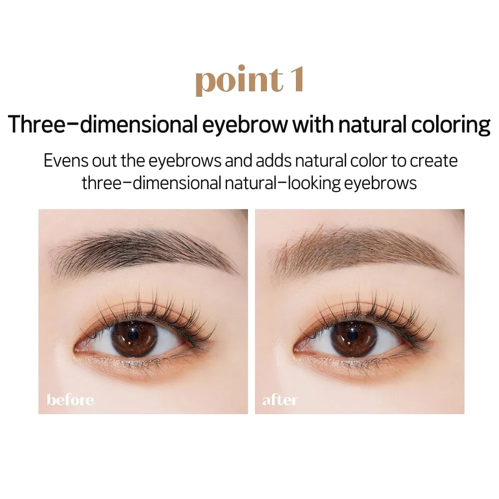 ETUDE Color My Brows Brow Mascara, Blondie Brown, Eyebrow Tint, 0.152 fl oz