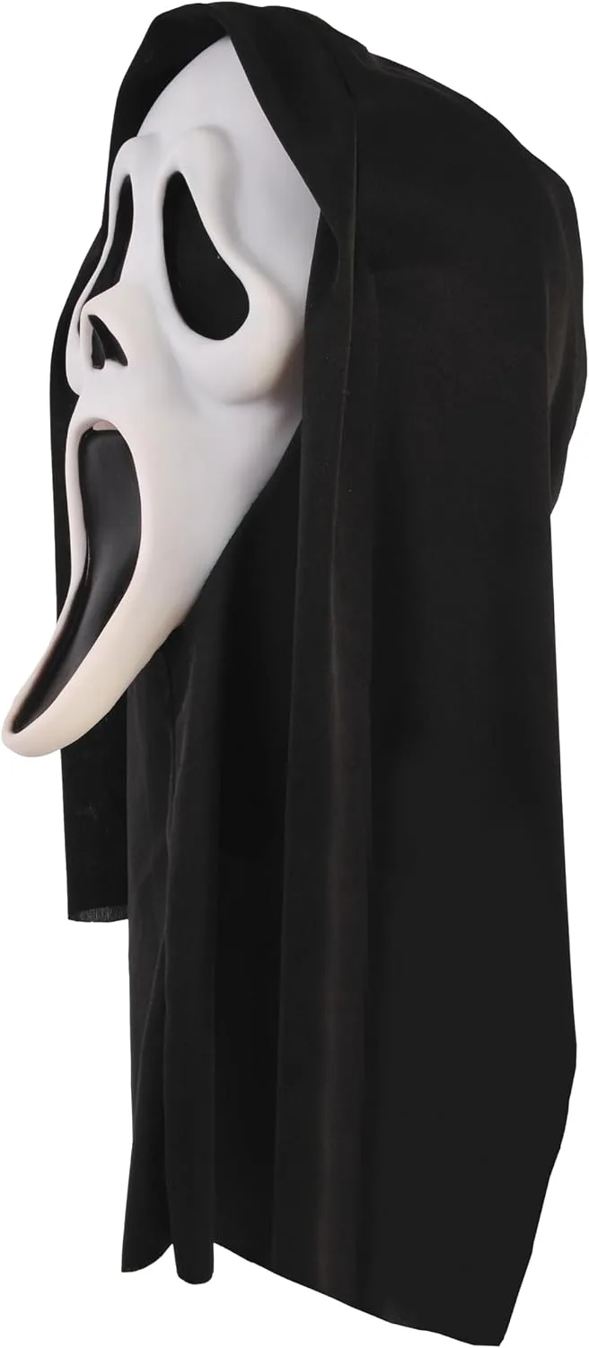 Adult Scream Mask | Classic Ghost Face Slasher, Horror Movie Killer Costume Accessory