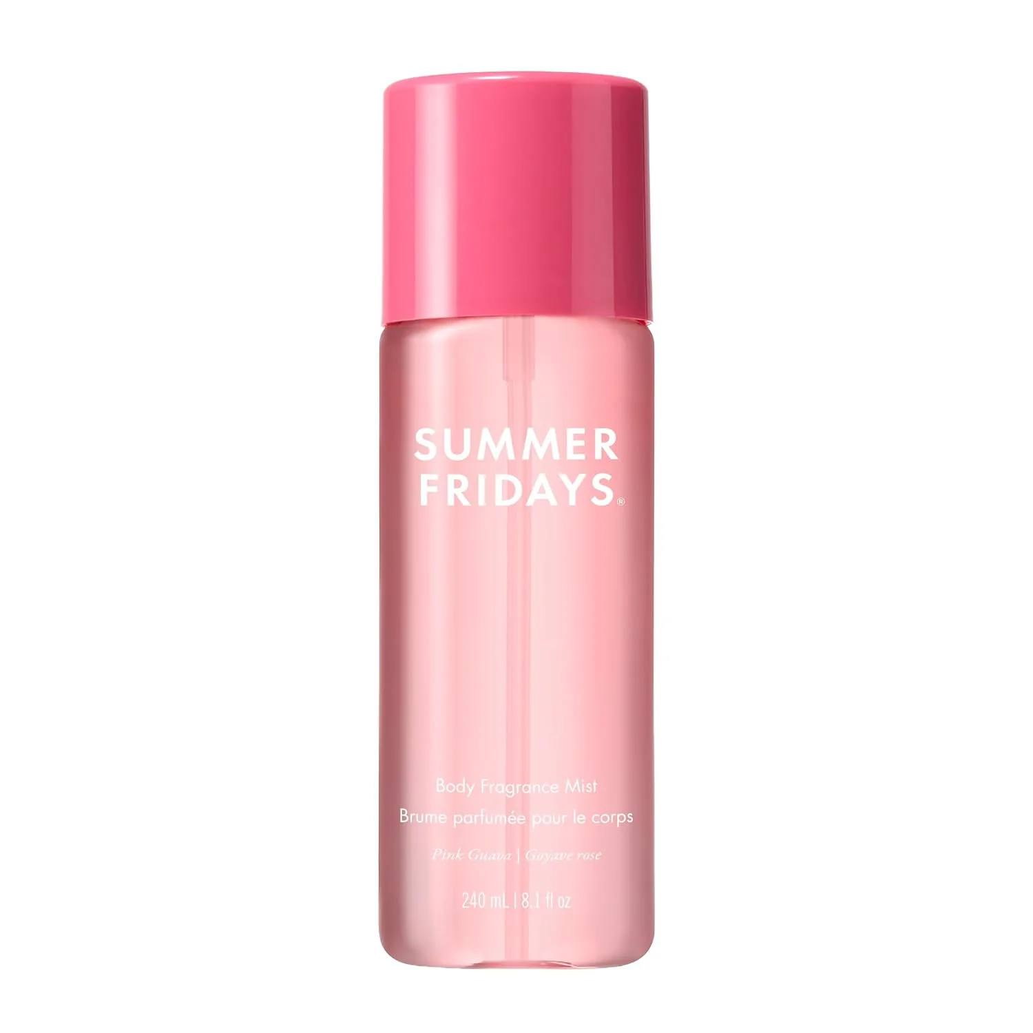 Summer Fridays Pink Guava Body Mist, Long-Lasting Fragrance (240 ml)