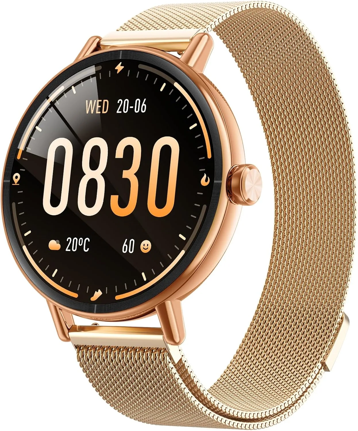 Yoever Smart Watch for Men Women,1.57" Touchscreen,Round Fitness Trackers