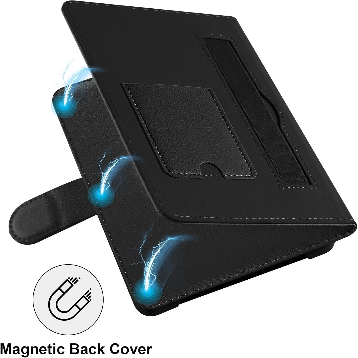 HoYiXi Universal Case for 6-inch Kindle eReader Compatible with Kobo/Voyaga/Pocketbook/Tolino E-Book Reader,6'' eReader Protective Cover with Built-in Card Slot,Black