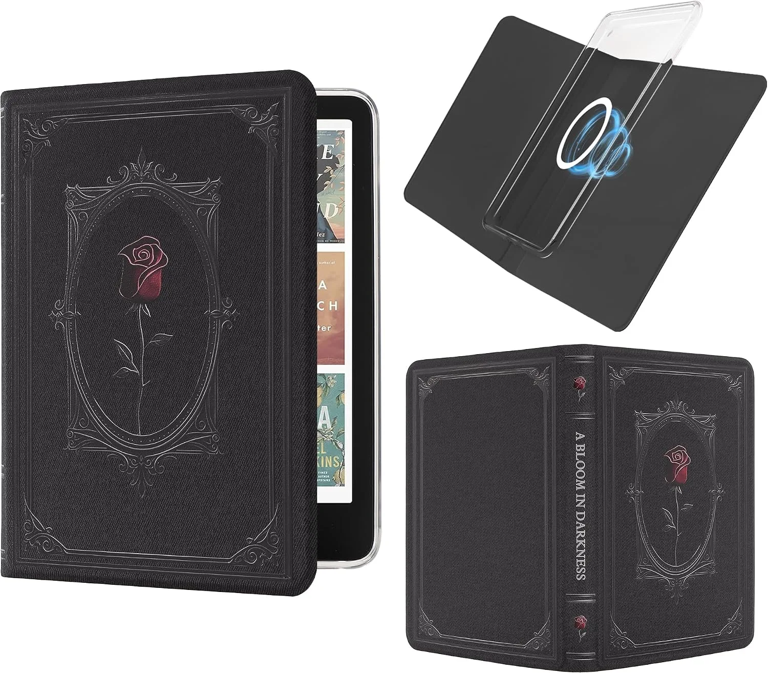 Magnetic Book Cover Case for 7'' Kindle Paperwhite & Colorsoft