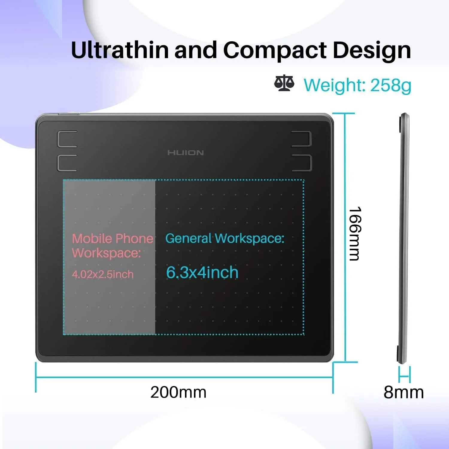 HUION HS64 OSU Drawing Tablet for Beginner