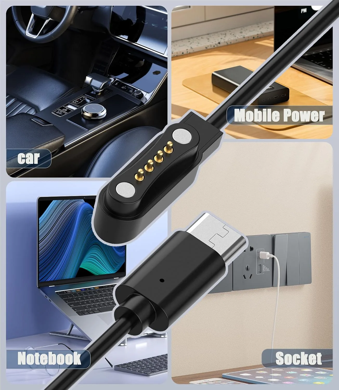 3 Packs USB-C Charging Cable Compatible with PLAUD Note Pro AI