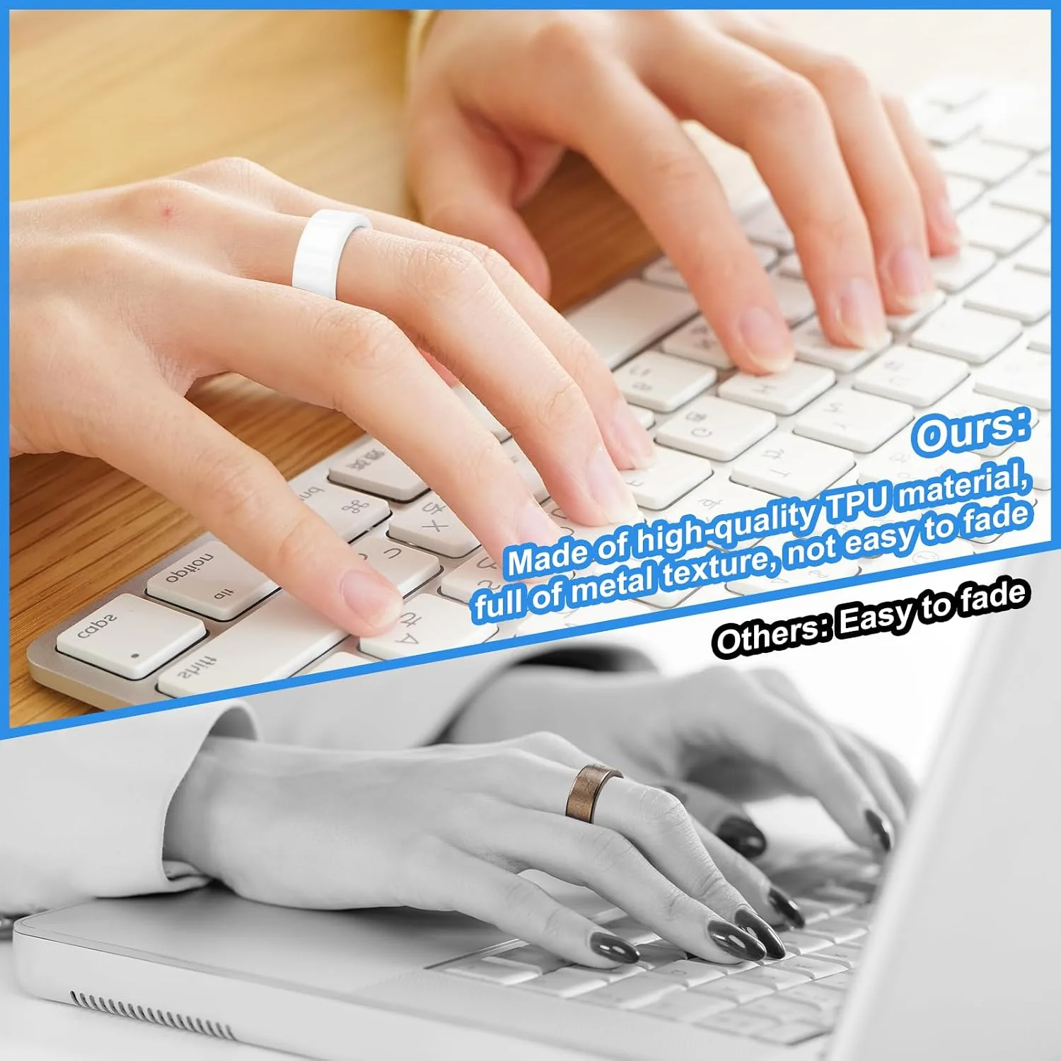 5 Pack Covers Compatible with Oura Ring 4/Oura Ring 3-Size 6