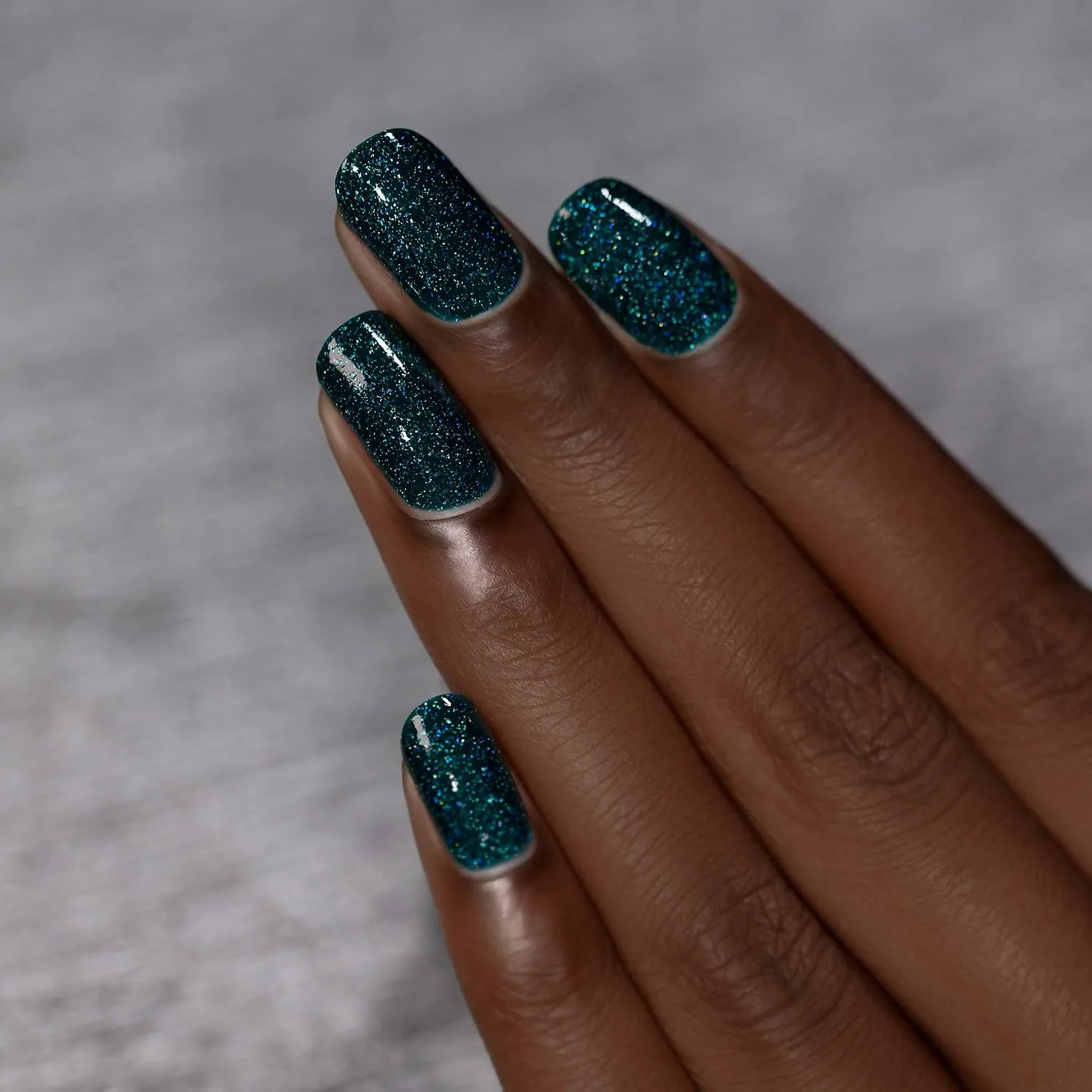 ILNP Cheers - Creamy Forest Blue-Green Holographic Nail Polish, Chip Resistant, 7-Free, Non-Toxic, Vegan, Cruelty Free, 12ml