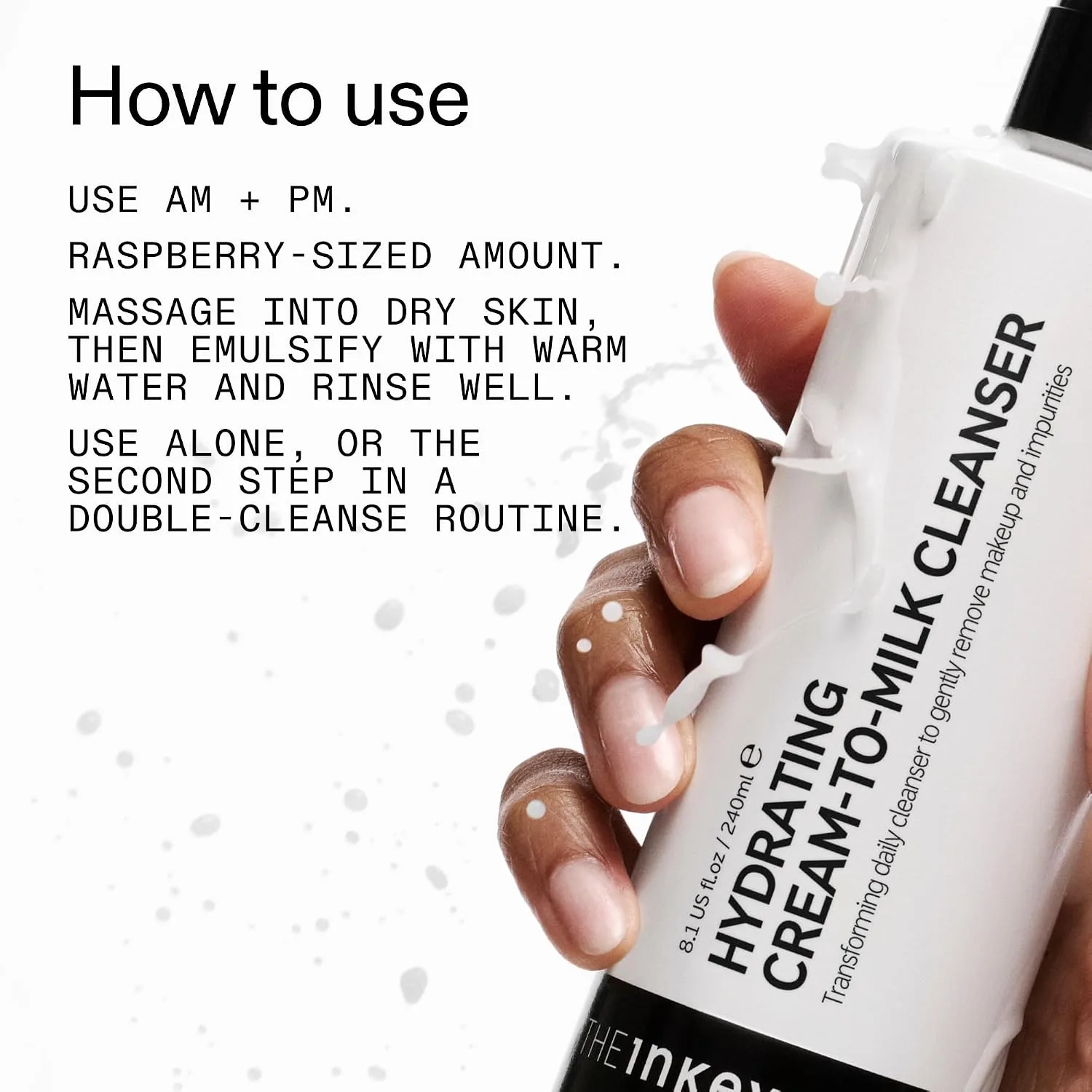 The INKEY List Hydrating Cream-to-Milk Cleanser 8.11 fl oz