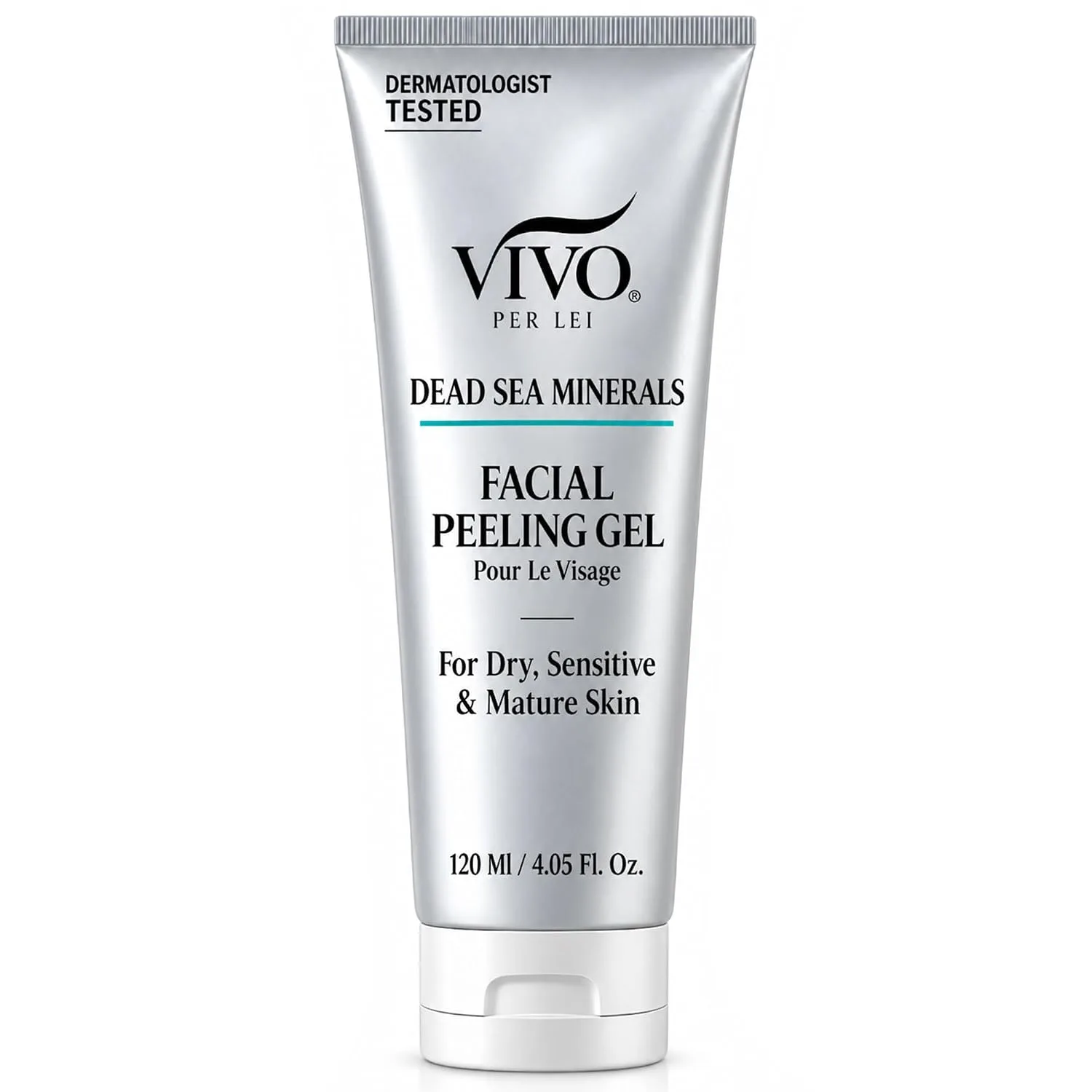 Vivo Per Lei Facial Peeling Gel - Exfoliates Dead Skin - Gentle - 4.05 Oz
