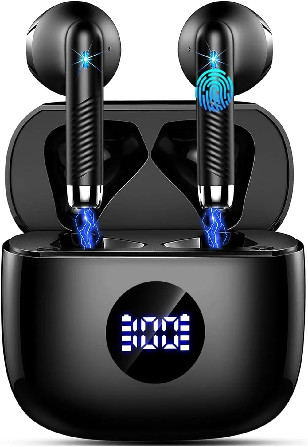 Wireless Earbuds, Bluetooth 5.4 Ear Buds, 32 EQs via App, 6D Bass Stereo